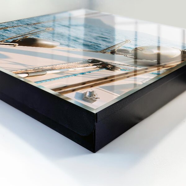 Caja para llaves con diseño de viaje por mar