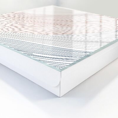 Caja para llaves con diseño de líneas onduladas
