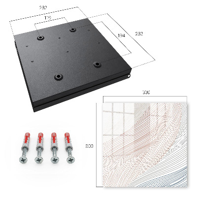 Caja para llaves con diseño de líneas onduladas