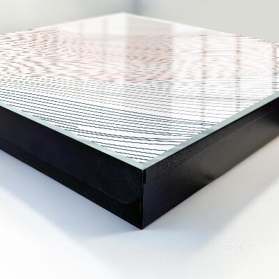 Caja para llaves con diseño de líneas onduladas