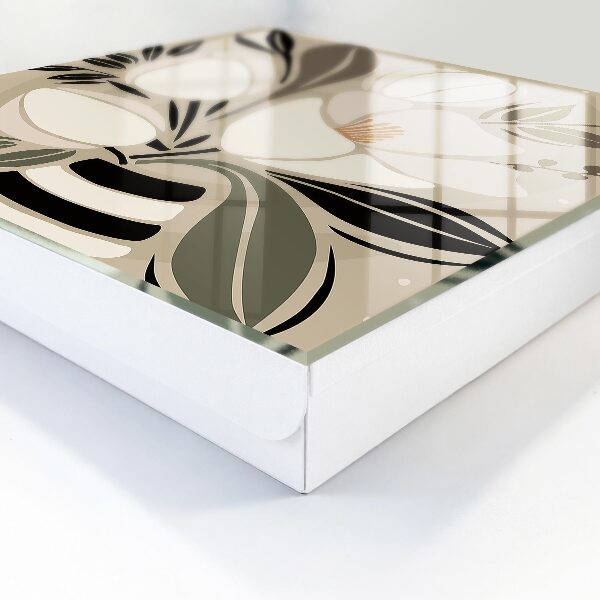 Armario para llaves con diseño de minimalismo floral