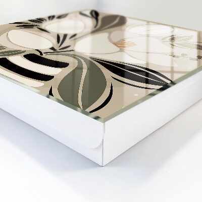 Armario para llaves con diseño de minimalismo floral