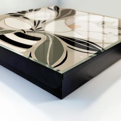 Armario para llaves con diseño de minimalismo floral