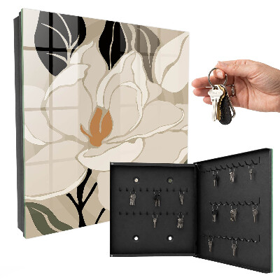 Caja para llaves con diseño de elegancia botánica