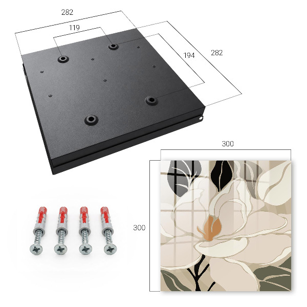 Caja para llaves con diseño de elegancia botánica