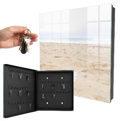 Armario para colgar llaves con diseño relajándome en la playa
