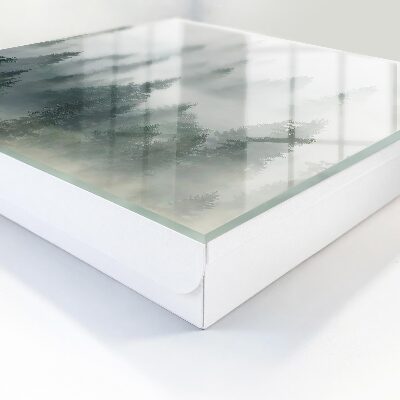 Caja para llaves diseño de bosque brumoso