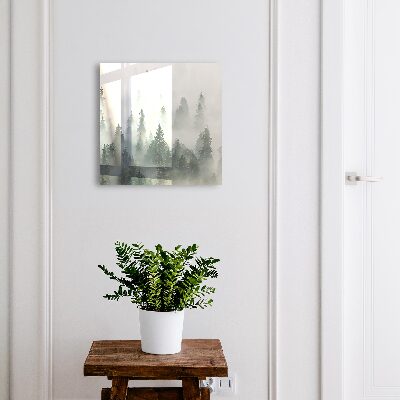 Caja para llaves diseño de bosque brumoso