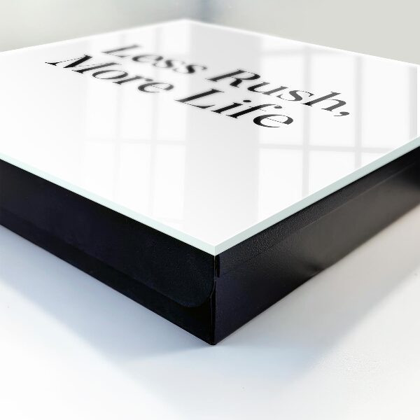 Caja para llaves diseño con frase Menos prisas, más vida