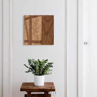 Armario para llaves de madera con diseño de hilos