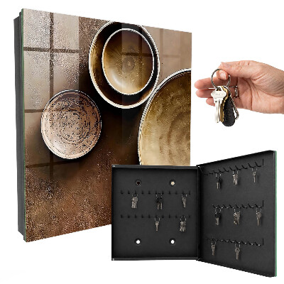 Caja para llaves de color marrón
