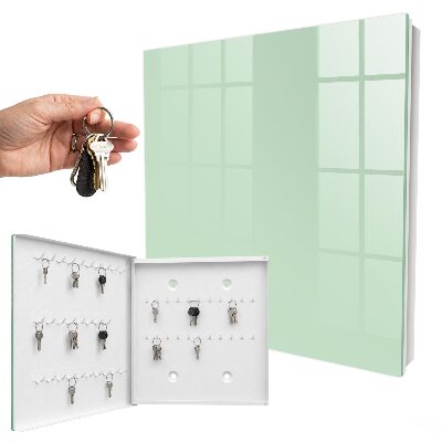 Armario para llaves de pared de color verde menta