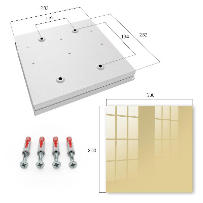 Caja para llaves de color mostaza
