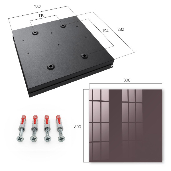 Caja para llaves de color gris