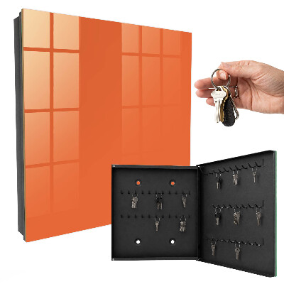 Armario para llaves de color naranja fuerte