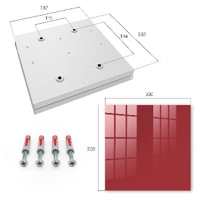 Caja para llaves de color burdeos
