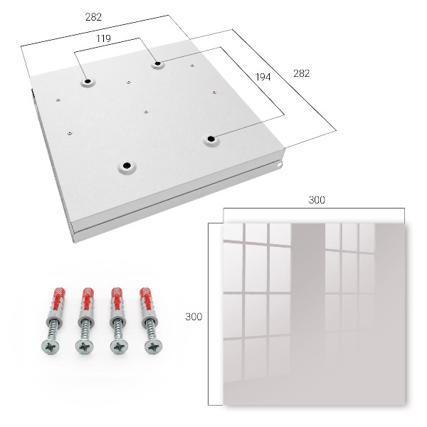 Caja para llaves gris ceniza