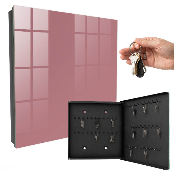 Armario para colgar llaves en color rosa empolvado
