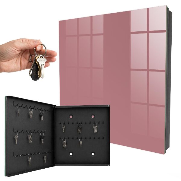 Armario para colgar llaves en color rosa empolvado