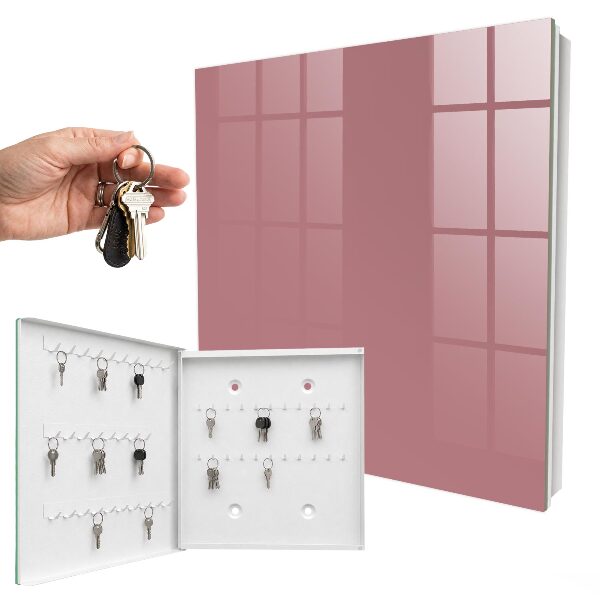 Armario para colgar llaves en color rosa empolvado