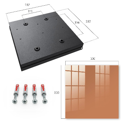 Caja para llaves en color naranja mate