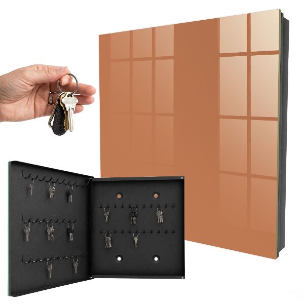 Caja para llaves en color naranja mate
