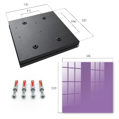 Caja para llaves de color púrpura