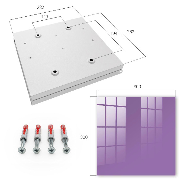 Caja para llaves de color púrpura