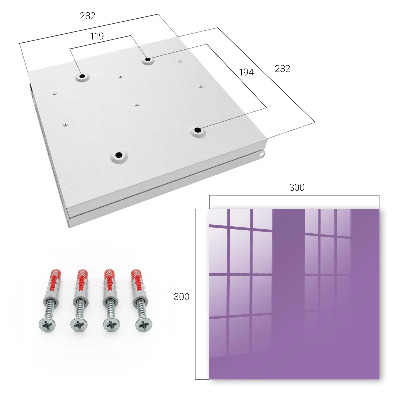 Caja para llaves de color púrpura