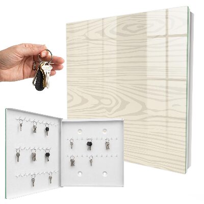 Armario para llaves con diseño de patrón de madera