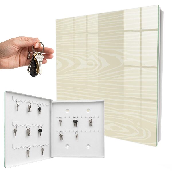 Caja para llaves con estructura de madera