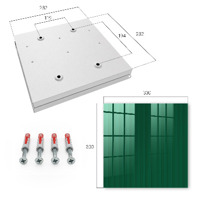Caja para llaves con diseño de rayas verdes