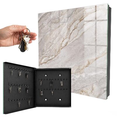 Armario para llaves de mármol gris