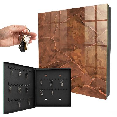 Armario para llaves con textura de piedra