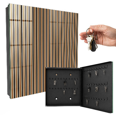 Caja para llaves con diseño de rayas minimalistas
