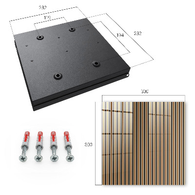 Caja para llaves con diseño de rayas minimalistas