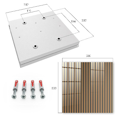 Caja para llaves con diseño de rayas minimalistas