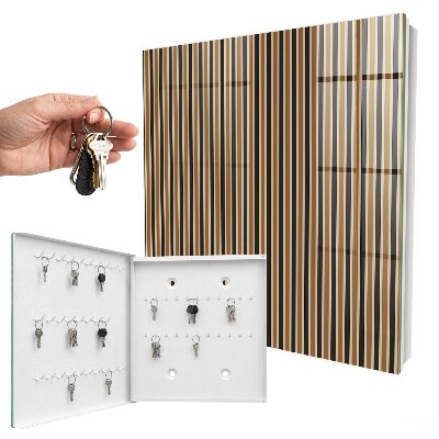 Caja para llaves con diseño de rayas minimalistas