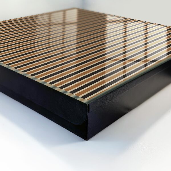 Caja para llaves con diseño de rayas minimalistas