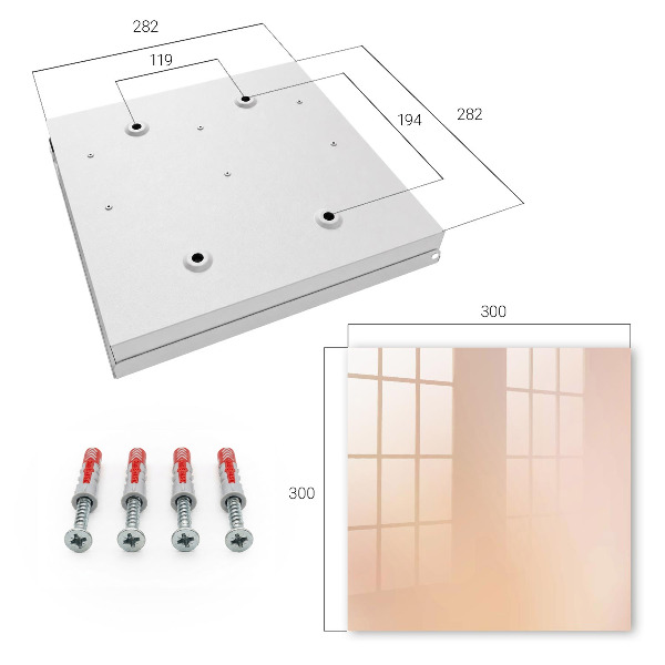Caja para llaves de estilo ambiente pastel