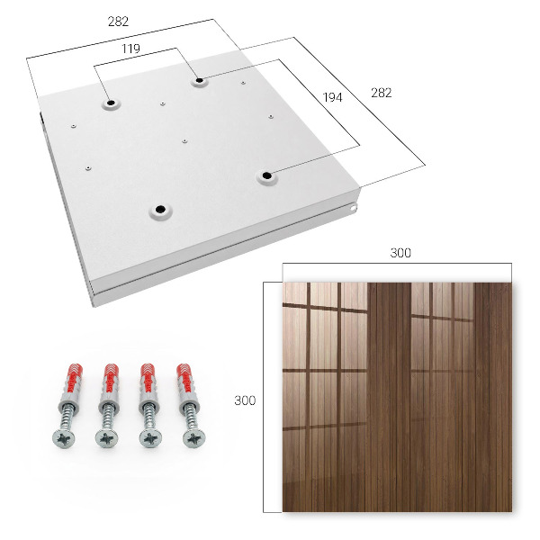 Caja para llaves de madera