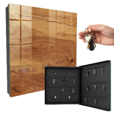 Armario para llaves con textura de madera