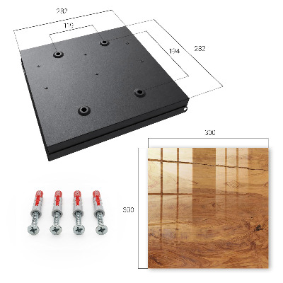 Armario para llaves con textura de madera
