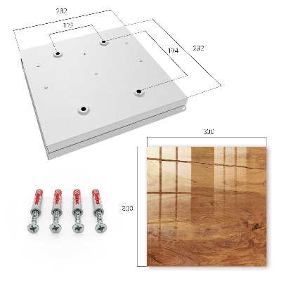 Armario para llaves con textura de madera