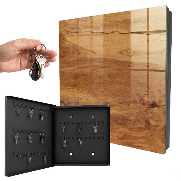 Armario para llaves con textura de madera