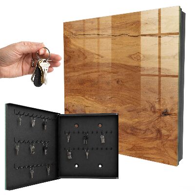 Armario para llaves con textura de madera