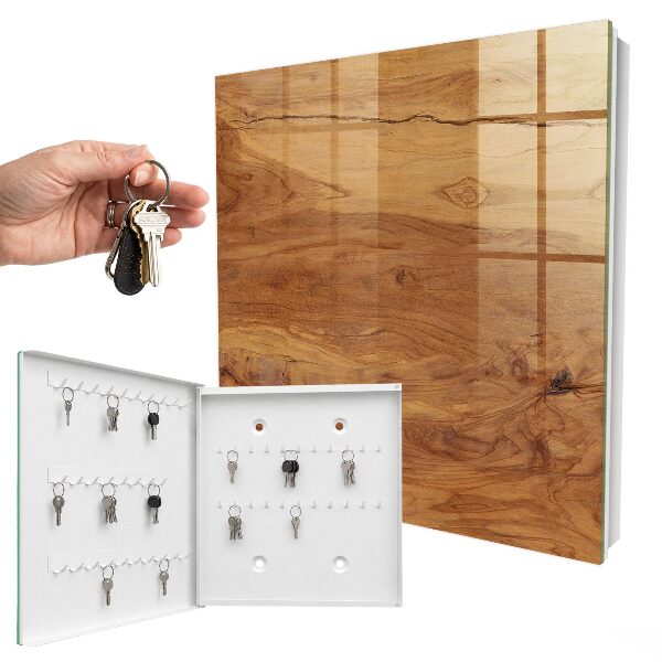 Armario para llaves con textura de madera