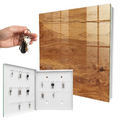 Armario para llaves con textura de madera
