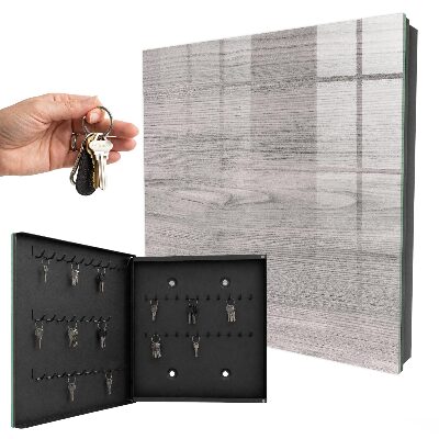 Caja para llaves de madera gris