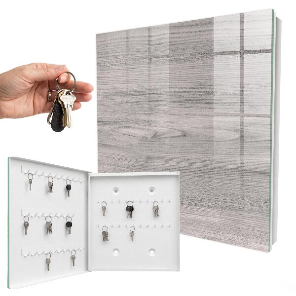 Caja para llaves de madera gris